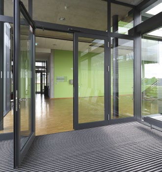 Inside aluminium door WICONA