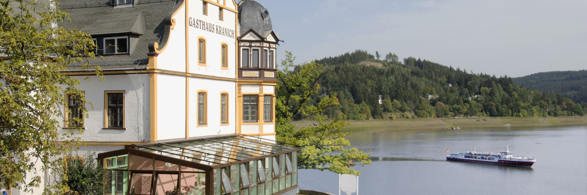 Wintergarten Gasthaus Kranich Saalburg