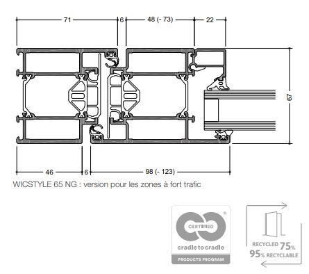WICSTYLE 65 – version pour les zones de passage important