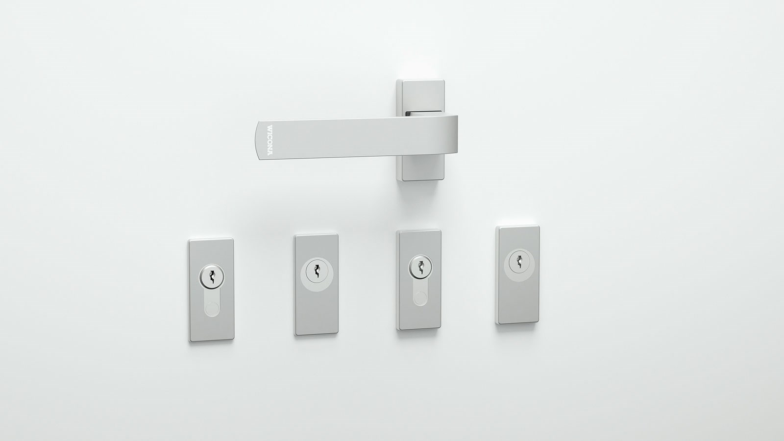 Detalle de la gama de manilla WICTOUCH para puertas © WICONA