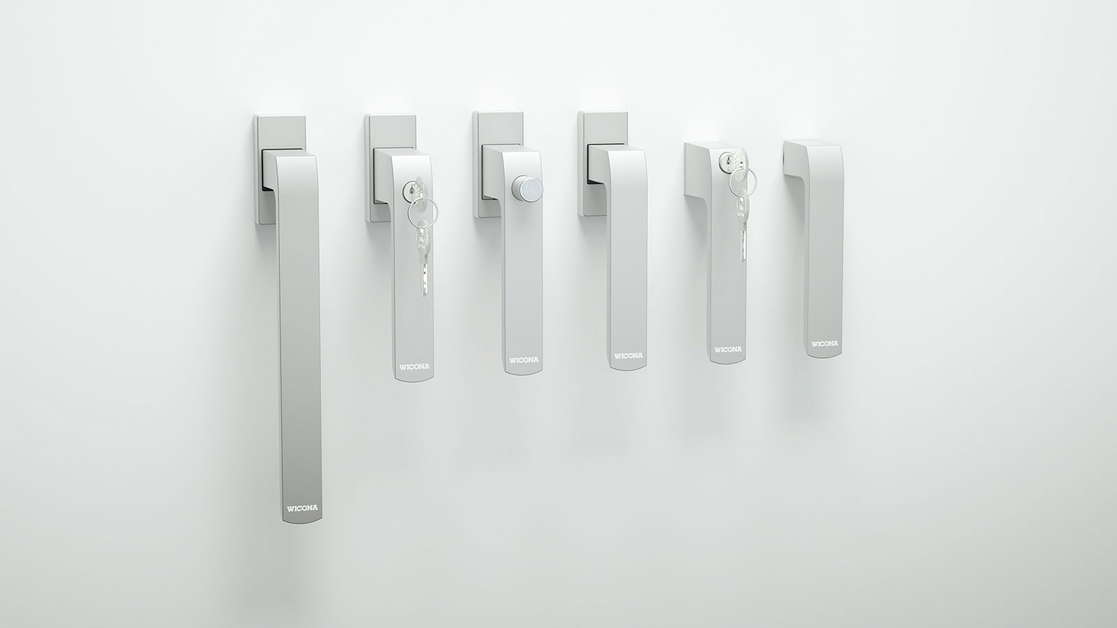 Detalle de la gama de manillas WICTOUCH para ventanas© WICONA